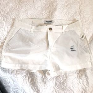 Old navy white shorts size 8 new
